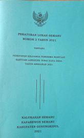 PERATURAN LURAH SEMANU NOMOR 2 TAHUN 2021